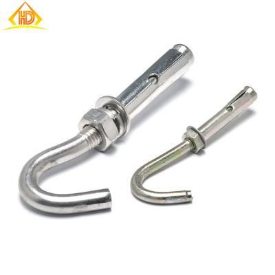 M14 M16 M18 M20 SUS304 316 Brass Carbon Steel Scale Knurled Eye Hook Wood Zinc Alloy Wood Expansion Bolt Sleeve Anchor