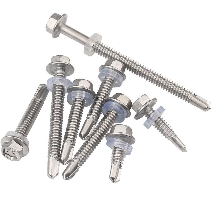 Hardware Fasteners DIN7504 Stainless Steel Hex Head Self Drilling Screw Screw