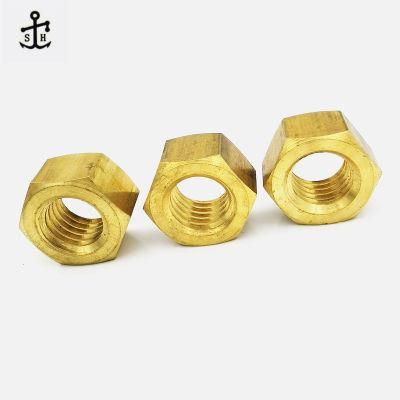 Customized Metric Coarse Brass DIN 934 Hexagon Nuts Made in China