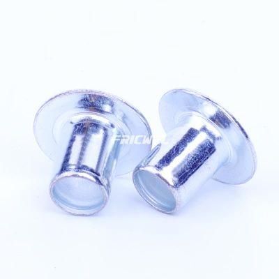 Fricwel Auto Parts Flat Head Tubular Rivet Zinc Plated for Clutch Application Ts16949 Certificate