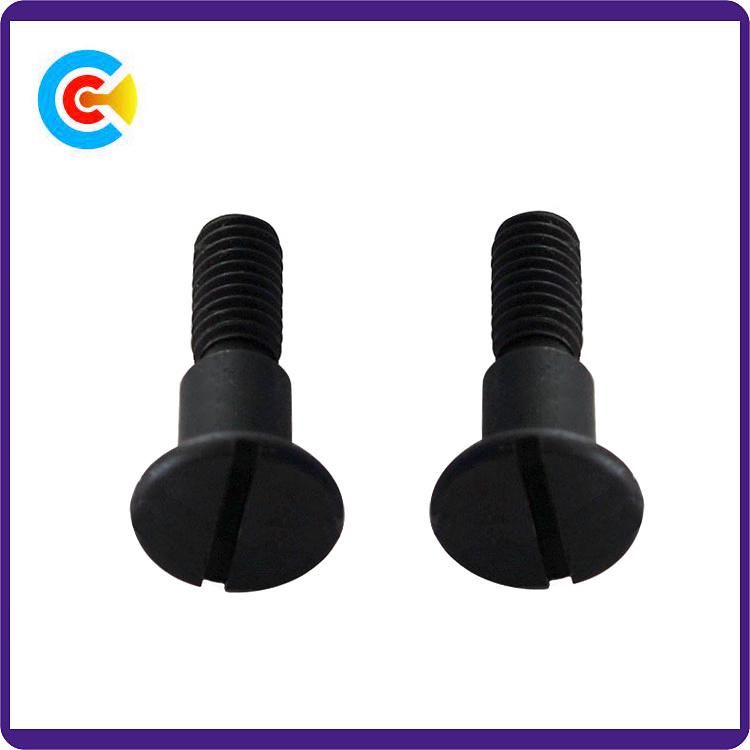 DIN/ANSI/BS/JIS Carbon-Steel/Stainless-Steel Slotted Shoulder Screw for Bridge and Railway