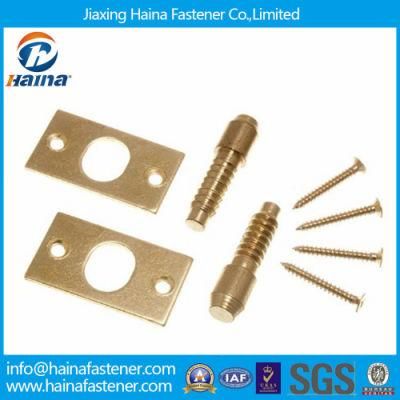 Brass Security Hinges and Bolts with Fixing Screws