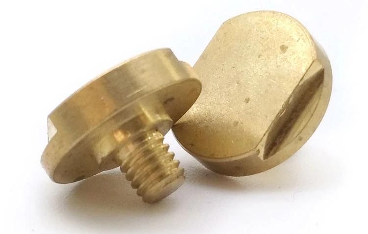 Custom CNC Parts Brass Shoulder Machine Screws with Step