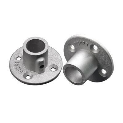 26.9mm Alu Material Silver Color Base Flange Malleable Pipe Key Clamps