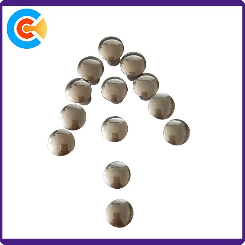 M6 Round Head Steel Galvanized Semi-Tubular Rivet