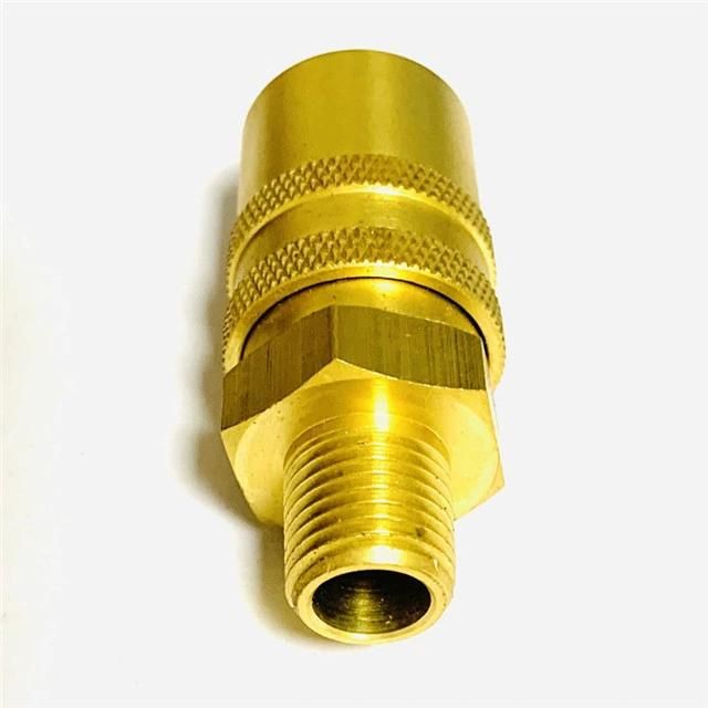 Hot Sales Brass Straight Male Threaded Quick Coupling of Water Fitting