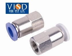 High Quality Pneumatic Fittings with BSPP, BSPT, NPT Thread (PC6-01)