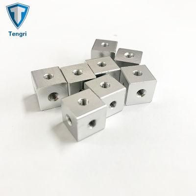 Special Aluminum Square Nut Six Holes Three Holes Square Nut