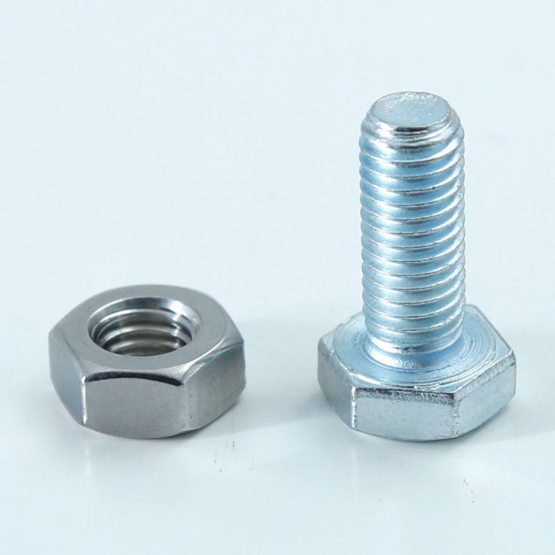 Stainless Steel M27 Hex Head Bolt Fastener DIN931 Bolzen All Style of Screw 16mm M40 High Strength Tc Bolt Nut Washer A358 Noten