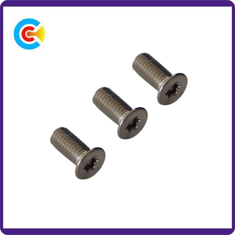 Carbon Steel/4.8/8.8/10.9 M3/Galvanized Cinquefoil/Plum Blossom/Countersunk Head Screw for Electronic/Machinery/Industry Fasteners