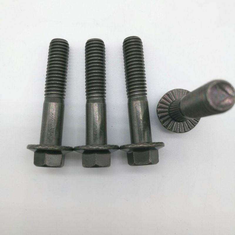 Good Quality 8.8 Grade Hex Flange Serrated Bolt with Half Thread