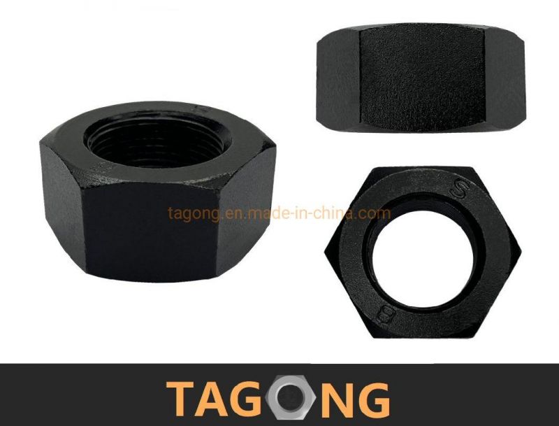 Black M64 Class8 High Strength Nuts Heavy Nuts DIN 555