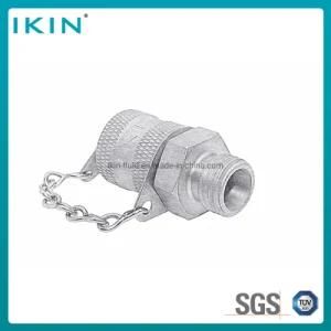 Ikin Hydraulic Test Coupling with Cutting Ring Hydraulic Accessories Hydraulic Test Connector Hose Fitting