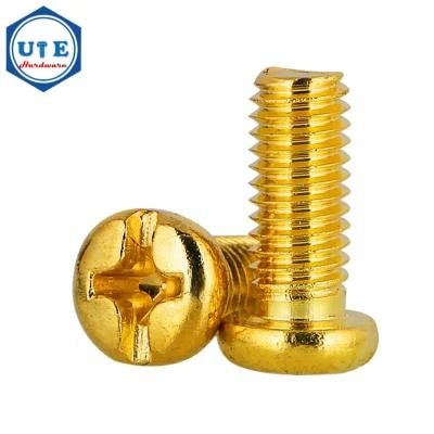 DIN7985 M8X25 Screw Pan Head Screw Brass Machine Screw