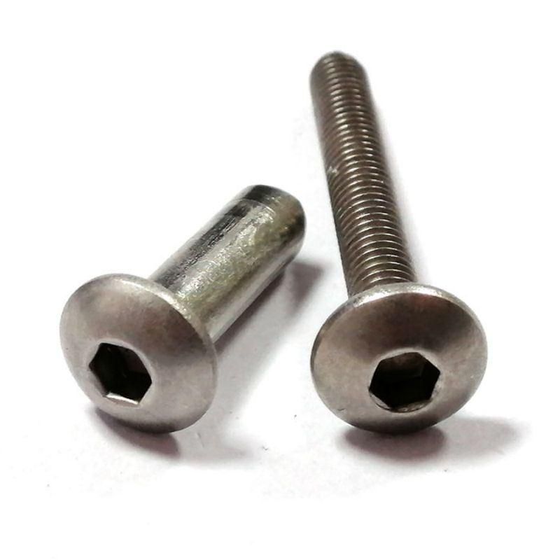 Chicago Stainless Steel Button Head Allen Hex Socket Pan Screw