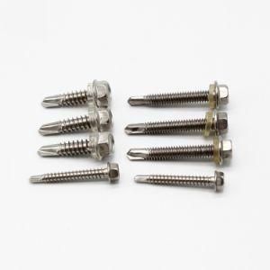 Hot-Selling Products Made in China DIN7504K Stainless Steel Ss410 Hex Flange Head Self Drilling Screw