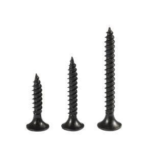 Flat Head Self-Tapping Screws Hard Black Cross Ash Phosphorus Drywall Screw with Bugle Head Wood Screw