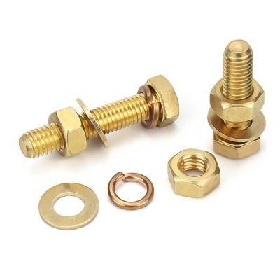 Furniture Brass Long Bolts and Nuts with Washers