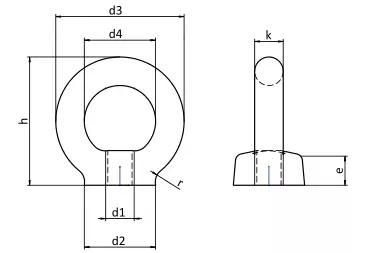 Rigging Hardware Hot DIP Galvanized DIN582 Lifting Eye Nut