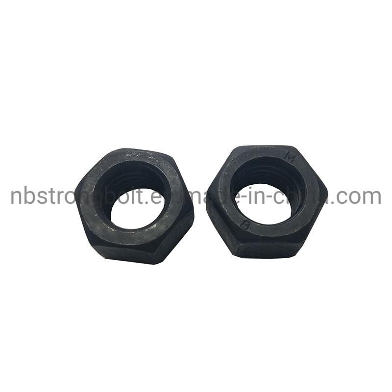 ASTM A194 Gr. 2h Heavy Hex Nut with Black 1.1/4"-7