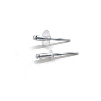 A2 A4 Aluminum-Steel Large Flange Zinc Plated Domed Head Flat Head Open End Blind Rivets