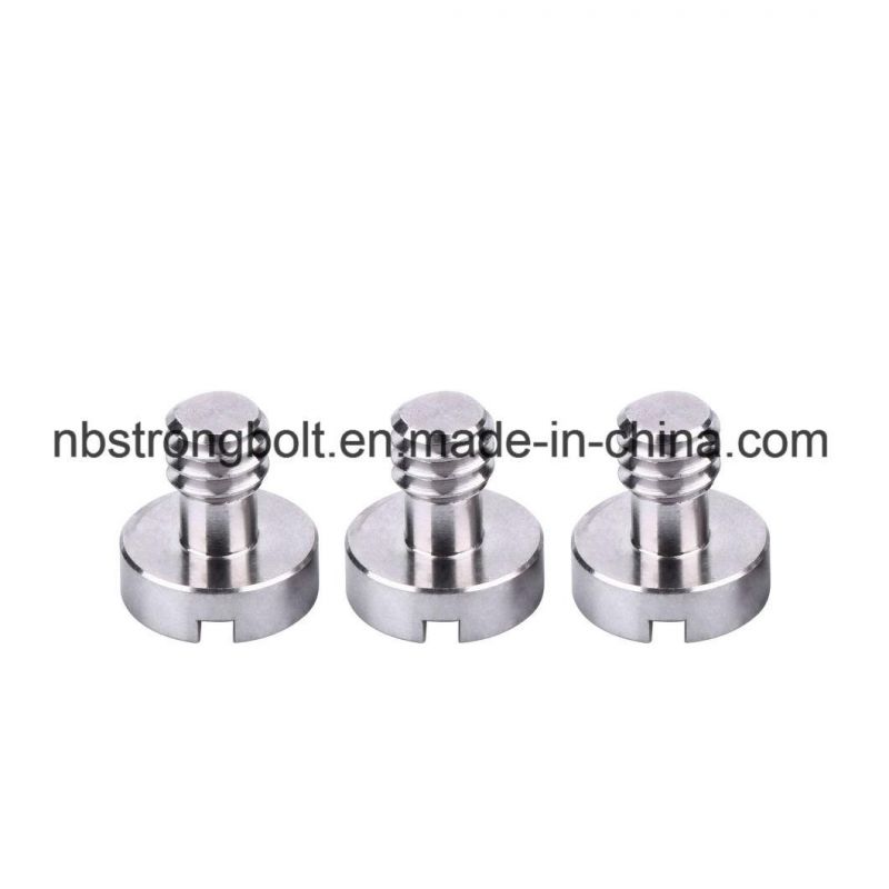 CNC Precision Custom Stainless Steel Knurling Screw Large Flat Head Hand Screw Adjustment Screw Manual Anti-Loose Locking Screw
