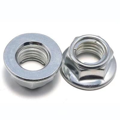 High Quality Galvanized Hexagon Stainless Steel 304 DIN985 GB6187 Head Hex Lock Nut Metal Metal Insert M14 Self Locking Nut