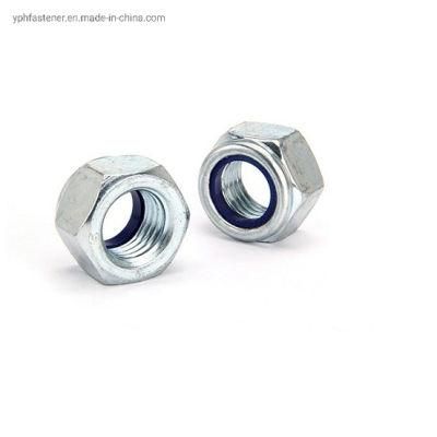 DIN985 Hex Nylon Lock Nuts Zinc Plated Stainless Steel