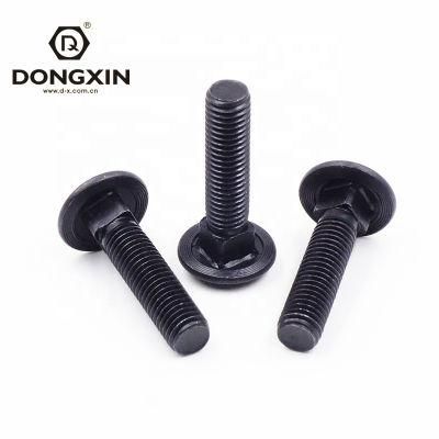 Black Carbon Steel Round Head Square Neck Carriage Bolt DIN603