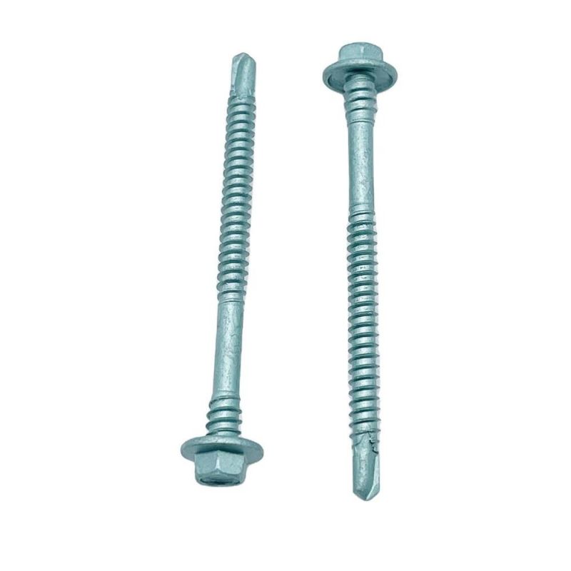 Hex Flanged Head, Self Drilling Screw, Double Thread