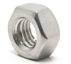 China Manufacturer DIN934 Half Thread Full Thread Galvanized White Blue Color Thin Nut Hexagon Nut