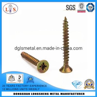 Flat Head Pozi Cross Recessed Screw with Top Quality