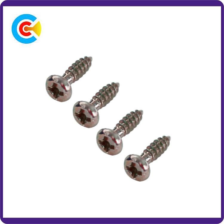 Stainless Steel/4.8/8.8/10.9 Galvanized Phillips Head Screws for Building Bridgerailway Machine
