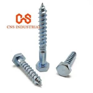 Galvanized Carbon Steel Hexagon Head Wood Screws Lag Screw DIN 571