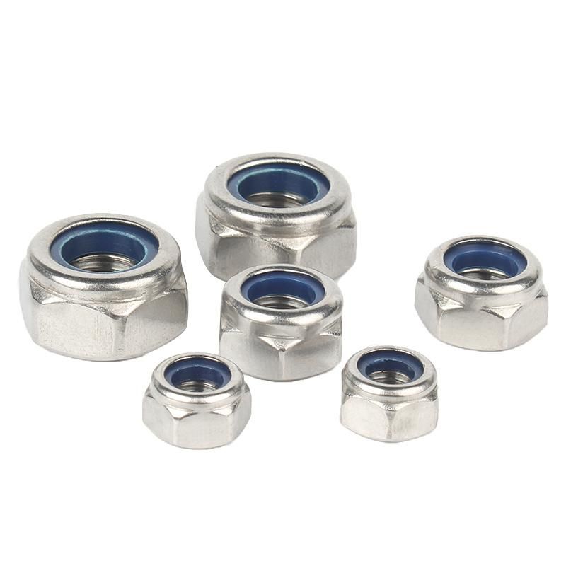 Stainless Steel SS304 SS316 Nut Lock DIN985 Nylon Insert Lock Nuthot Sale Products Lock Nut
