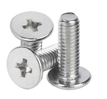 M10 SS304 Bolts for Machine Stainless Steel Cross Recessed Flat Head Countersunk Screws M10
