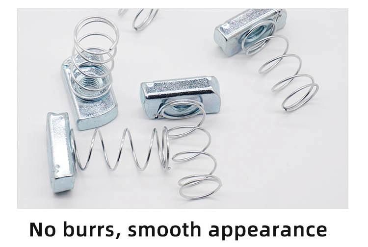 Stainless Steel Channel Nuts with Long Spring