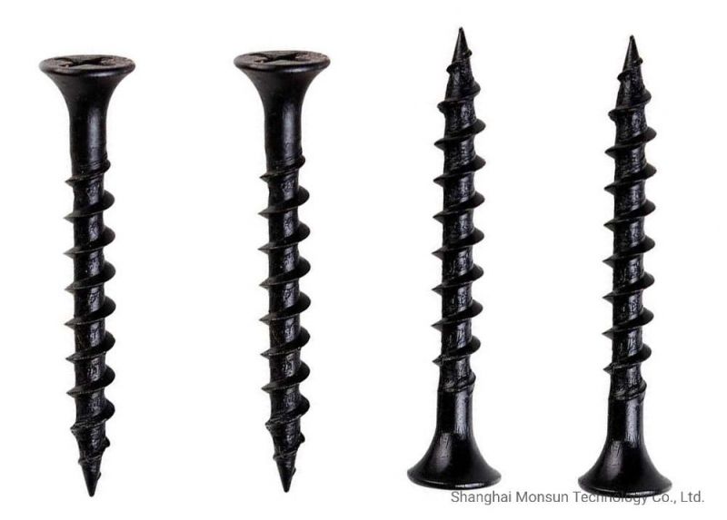 C1022 Black Phosphate Coated/Zinc Plated Bugle Head pH Drive Self-Tapping Drywall Gypsum Screws