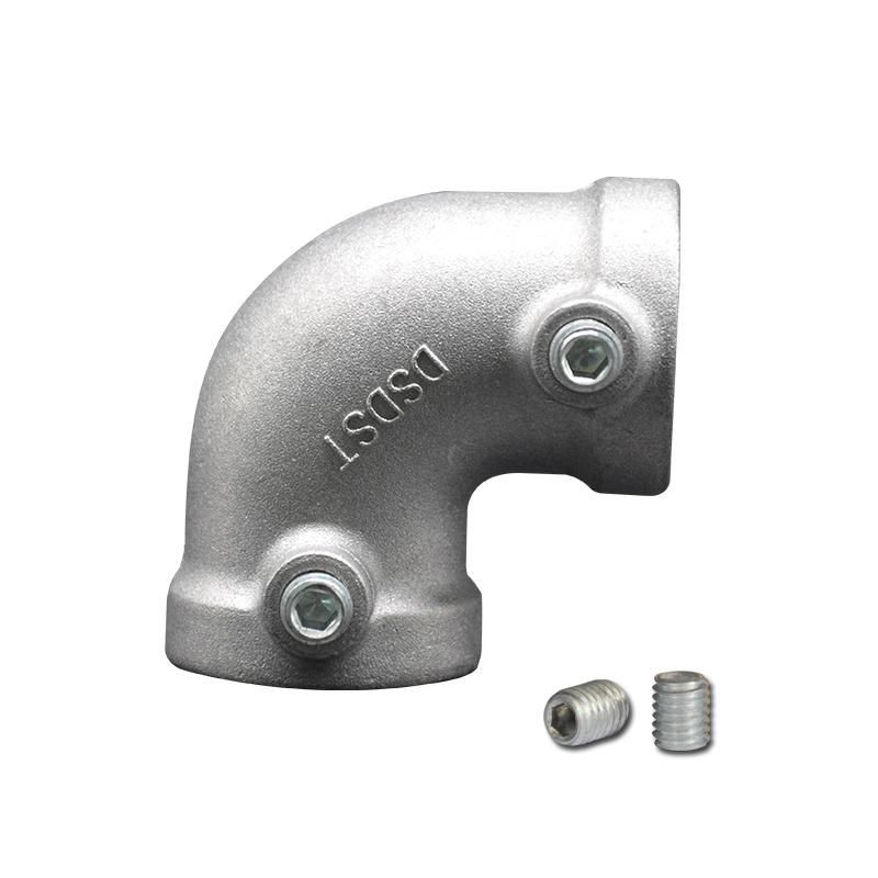 Key Clamp Pipe Fittings Manufacturer Pipe Fittings 90 Degree Elbow Tube Clamps for Home Decoration