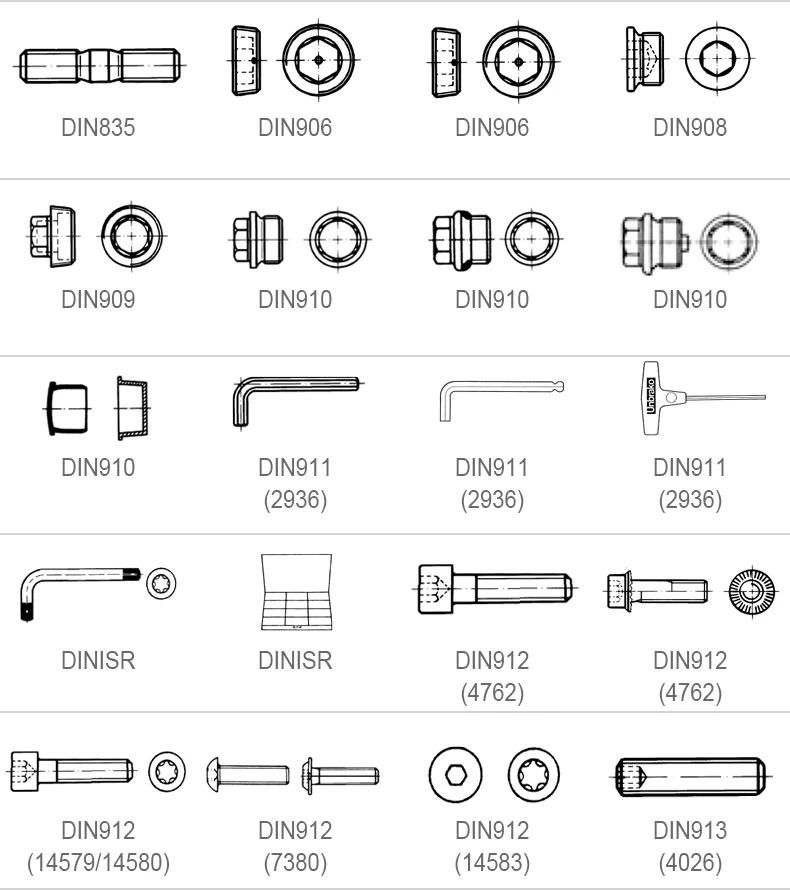 Wholesale Customized High Quality DIN835 Studs Metal End