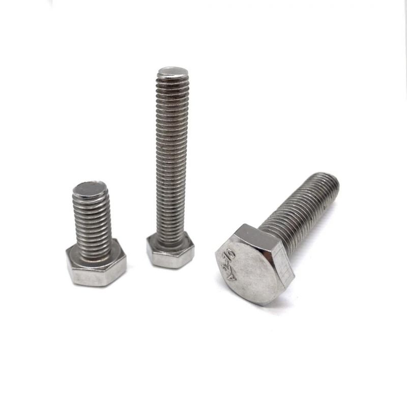 Factory Price Stainless Steel 304 316 316L DIN 931 DIN 933 Hex Bolt