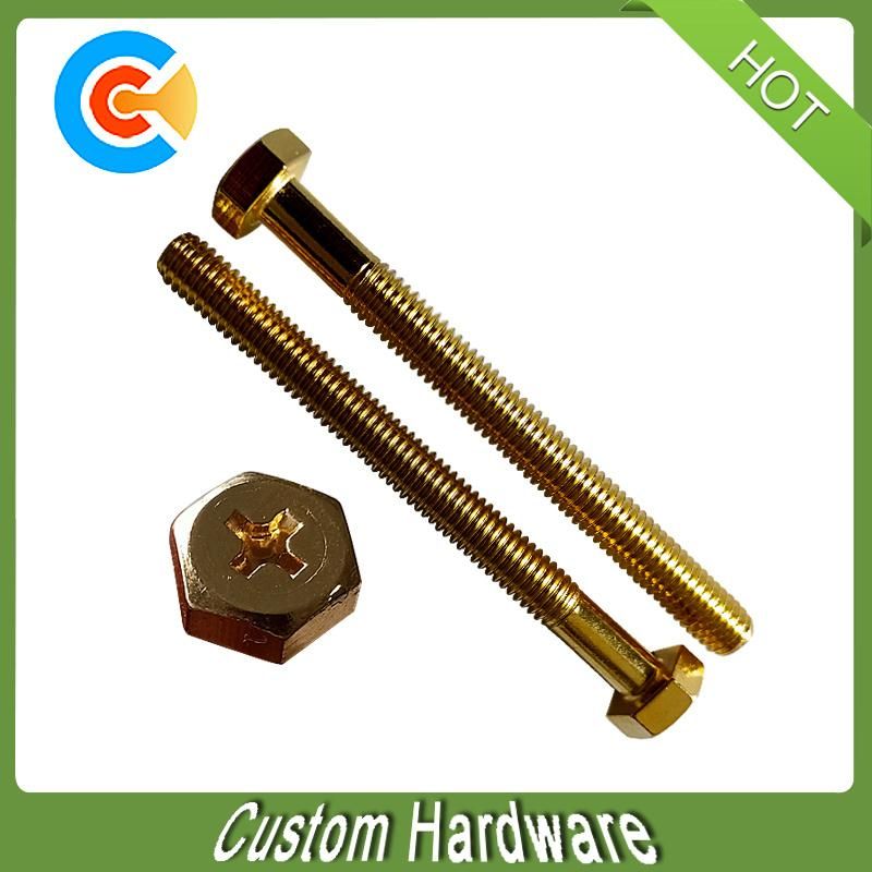 Hex Head Metal Screws Slotted Hex Head Machine Screw