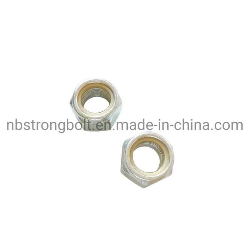 Nylon Nut M24X2-ISO10512-B-Class 10-White Zinc Cr3+