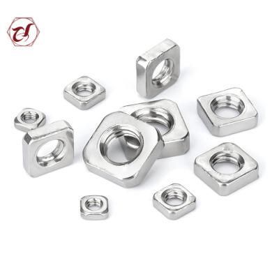 A2 or A4 A2-70 A4-80 Square Nuts DIN557 Rectangle Nut Customized Nuts