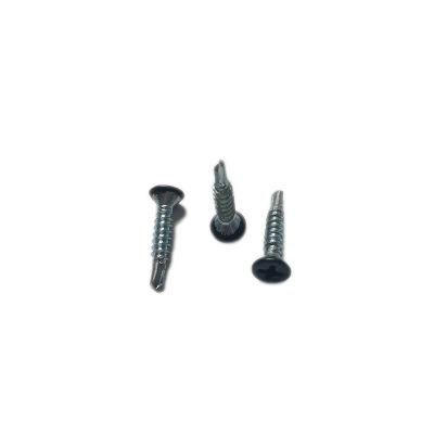 Countersunk Head Self Drilling Screw with Ral 9017 Head Painted