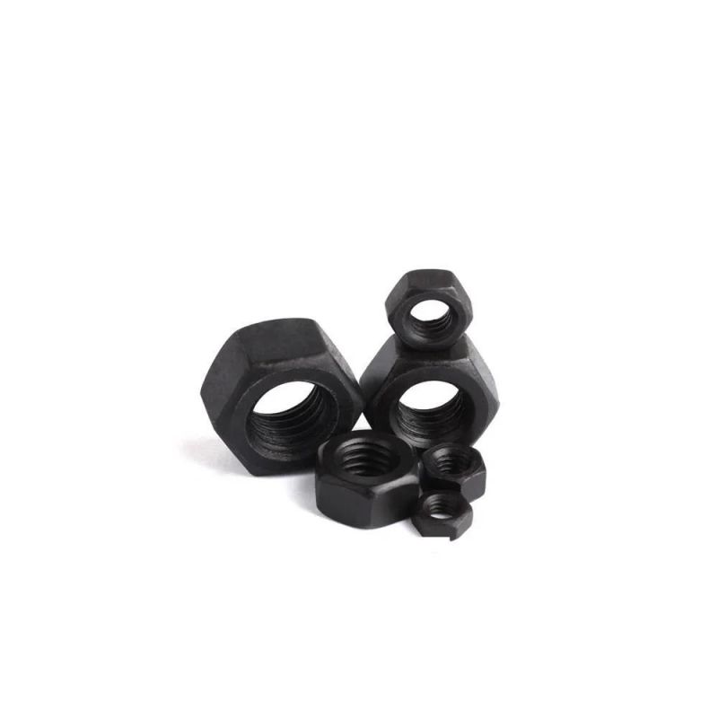 Black Oxide DIN934 GB6170 A194 2h Carbon Steel Hex Nut