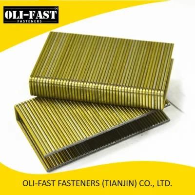 15 Ga Heavy Wire Staples, Senco Q, Prebena Q Staples, Galv. and Yellow Color