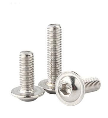 Stainless Steel 304 Wafer Head Internal Hex Drive Machine Screw, Socket Pan Head Screw with Washer