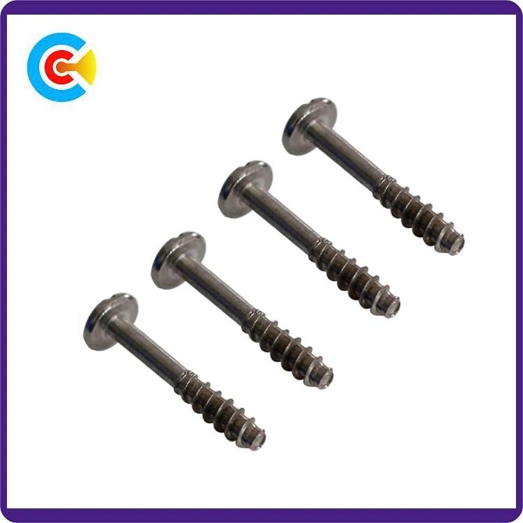 GB/DIN/JIS/Ans Carbon-Steel/Stainless-Steel Phillips/Slot Inch Flat-Tail Self-Tapping Cabinets British Flange Screws