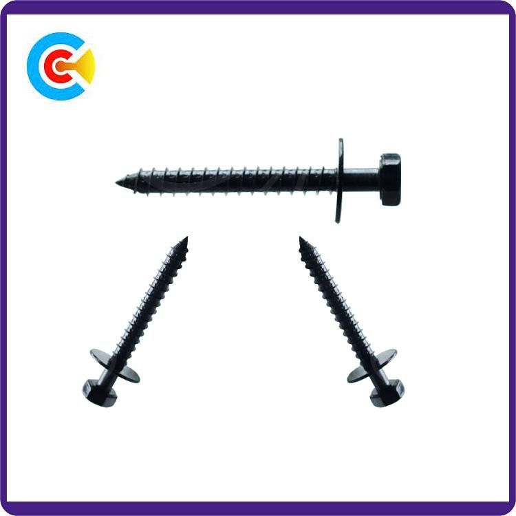 DIN/ANSI/BS/JIS Carbon-Steel/Stainless-Steel Inside and Outside The Hexagonal Pad Combinationself-Tapping Screw